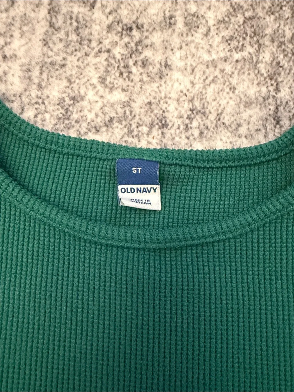 Old Navy Emerald Green Ribbed Knit Dress- Girls 5T